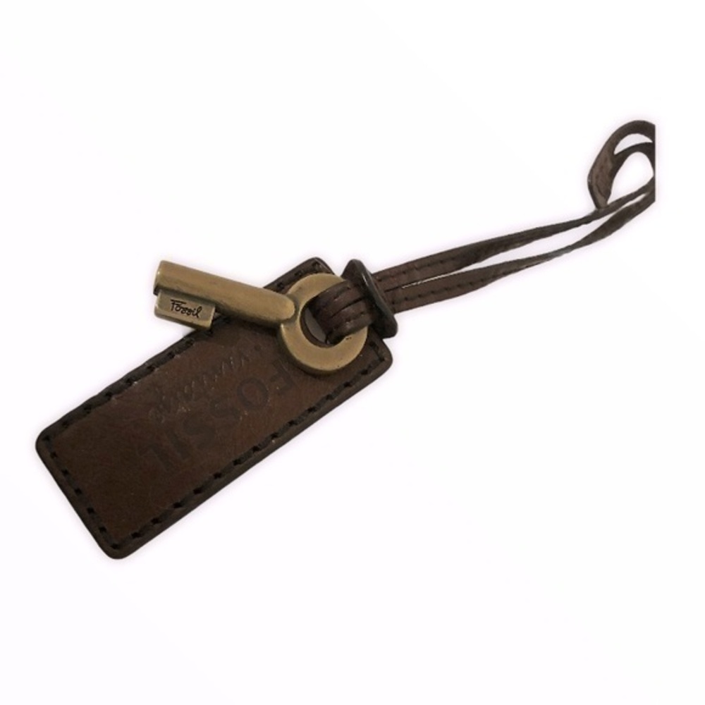 Fossil purse decorative hangtag